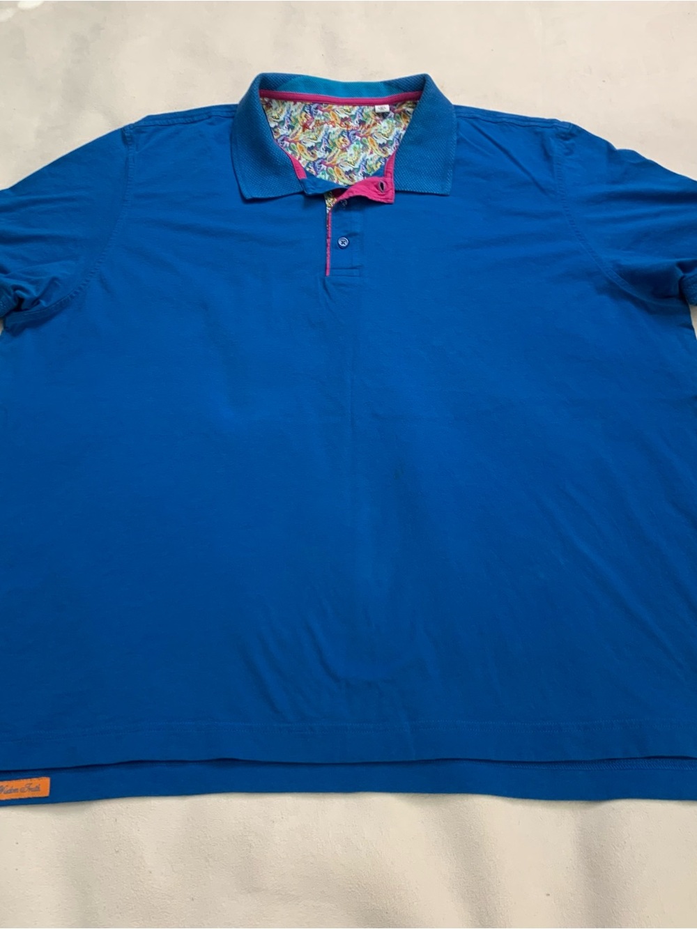 Robert graham Men's Royal Blue Polo pullover Shirt